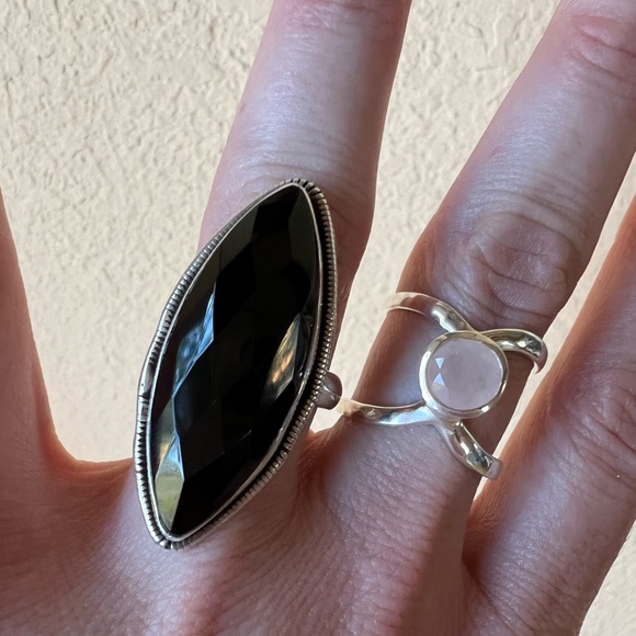 Black Onyx Statement Ring 7 - Picture 7 of 7